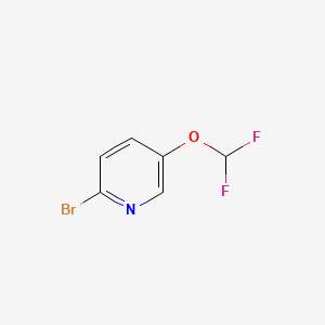 Chemical structure of 2-Bromo-5-(difluoromethoxy)pyridine