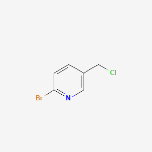 Chemical structure of 2-Bromo-5-(chloromethyl)pyridine