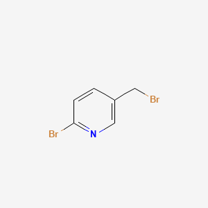Chemical structure of 2-Bromo-5-bromomethylpyridine