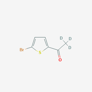 Chemical structure of 2-Bromo-5-(acetyl-d3)-thiophene