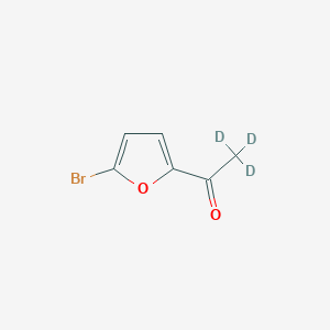Chemical structure of 2-Bromo-5-(acetyl-d3)-furan