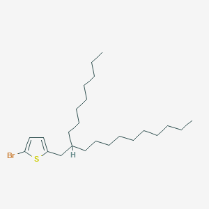 Chemical structure of 2-Bromo-5-(2-octyldodecyl)thiophene