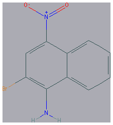 Chemical structure of 2-Bromo-4-nitro-1-naphthalenamine