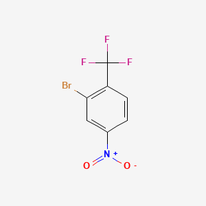 Chemical structure of 2-Bromo-4-nitro-1-(trifluoromethyl)benzene