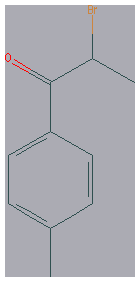 Chemical structure of 2-Bromo-4'-methylpropiophenone
