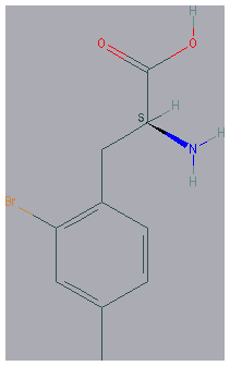 Chemical structure of 2-Bromo-4-methylphenylalanine