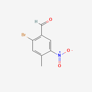 Chemical structure of 2-Bromo-4-methyl-5-nitrobenzaldehyde