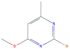 Chemical structure of 2-Bromo-4-methoxy-6-methylpyrimidine