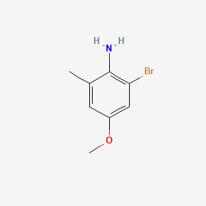Chemical structure of 2-Bromo-4-methoxy-6-methylaniline