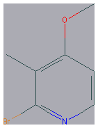 Chemical structure of 2-Bromo-4-methoxy-3-methylpyridine
