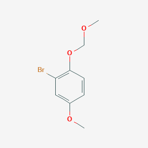 Chemical structure of 2-Bromo-4-Methoxy-1-(Methoxymethoxy)Benzene