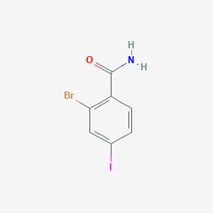 Chemical structure of 2-Bromo-4-iodobenzamide