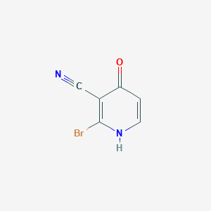Chemical structure of 2-BROMO-4-HYDROXYNICOTINONITRILE