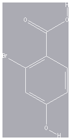 Chemical structure of 2-Bromo-4-hydroxybenzoic acid