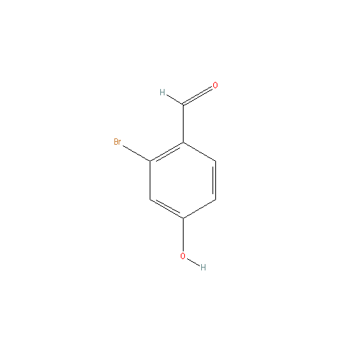 Chemical structure of 2-Bromo-4-hydroxybenzaldehyde