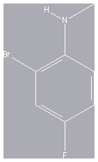 Chemical structure of 2-Bromo-4-fluoro-N-methylaniline