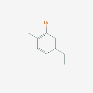 Chemical structure of 2-Bromo-4-ethyl-1-methylbenzene