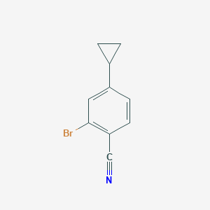 Chemical structure of 2-Bromo-4-cyclopropylbenzonitrile