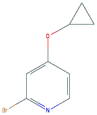 Chemical structure of 2-Bromo-4-cyclopropoxypyridine