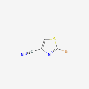 Chemical structure of 2-Bromo-4-Cyanothiazole