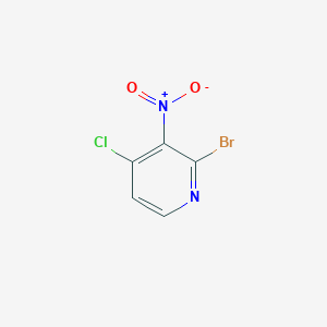 Chemical structure of 2-Bromo-4-chloro-3-nitropyridine