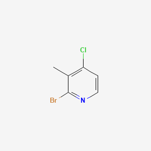 Chemical structure of 2-Bromo-4-chloro-3-methylpyridine