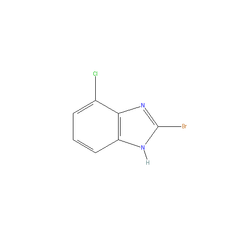 Chemical structure of 2-Bromo-4-chloro-1H-benzo[d]imidazole