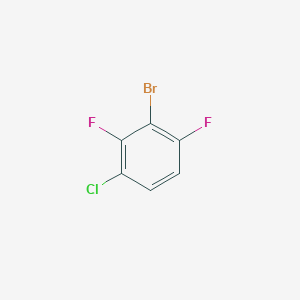 Chemical structure of 2-broMo-4-chloro-1,3-difluorobenzene