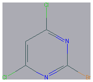 Chemical structure of 2-Bromo-4,6-dichloropyrimidine