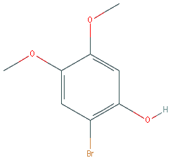 Chemical structure of 2-Bromo-4,5-dimethoxyphenol