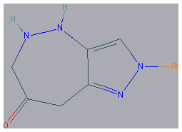 Chemical structure of 2-Bromo-4,5,6,8-tetrahydropyrazolo[1,5-d][1,4]diazepin-7-one