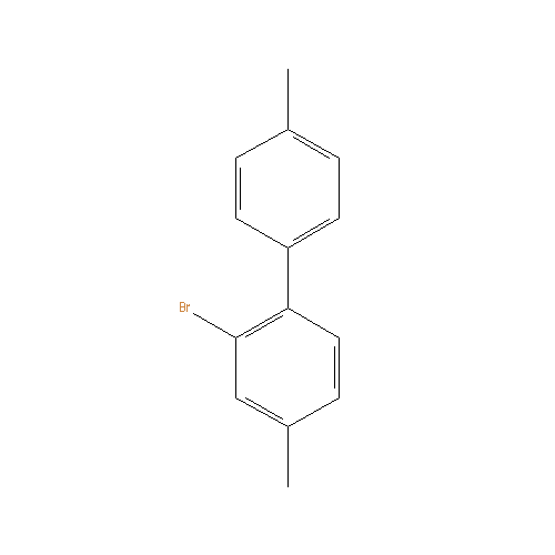 Chemical structure of 2-Bromo-4,4'-dimethyl-1,1'-biphenyl