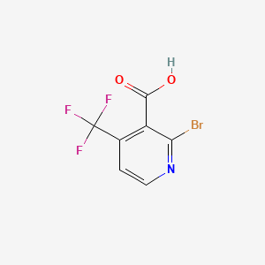 Chemical structure of 2-Bromo-4-(trifluoromethyl)nicotinic acid