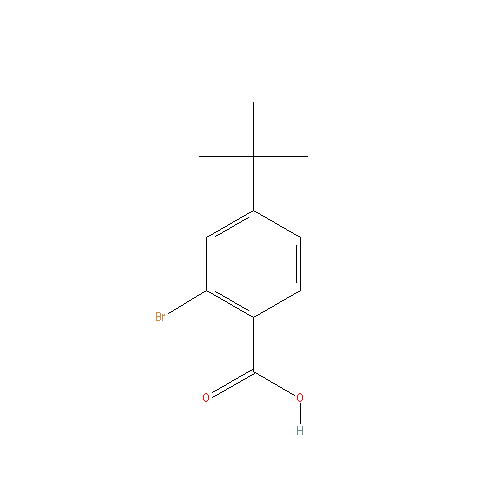 Chemical structure of 2-Bromo-4-tert-butylbenzoic acid