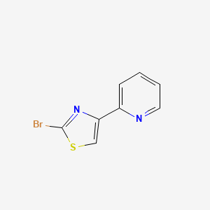 Chemical structure of 2-Bromo-4-(pyridin-2-yl)thiazole