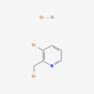 Chemical structure of 2-Bromo-4-(bromomethyl)pyridine hydrobromide