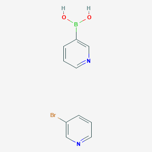 Chemical structure of 2-Bromo-4-(4-methylimidazol-1-yl)phenylboronic acid