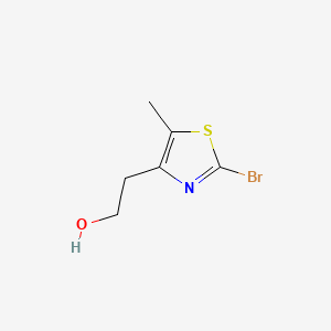 Chemical structure of 2-Bromo-4-(2-hydroxyethyl)-5-methylthiazole