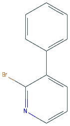 Chemical structure of 2-Bromo-3-phenylpyridine