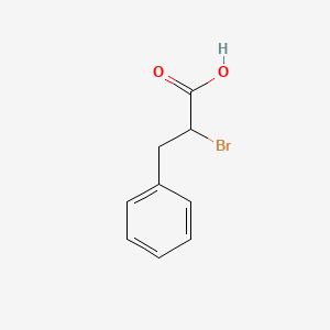 Chemical structure of 2-Bromo-3-phenylpropanoic acid