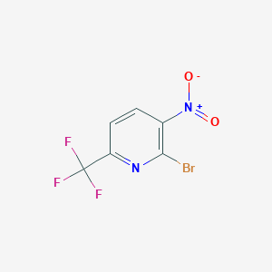 Chemical structure of 2-Bromo-3-nitro-6-(trifluoromethyl)pyridine