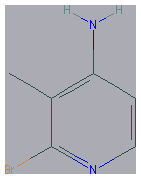 Chemical structure of 2-Bromo-3-methylpyridin-4-amine
