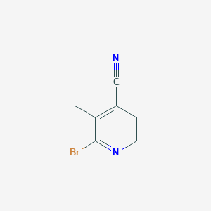 Chemical structure of 2-Bromo-3-methylisonicotinonitrile