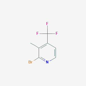 Chemical structure of 2-Bromo-3-methyl-4-(trifluoromethyl)pyridine