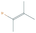 Chemical structure of 2-Bromo-3-methyl-2-butene