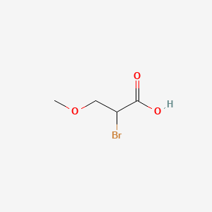 Chemical structure of 2-Bromo-3-methoxypropanoic acid