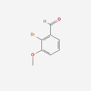 Chemical structure of 2-Bromo-3-methoxybenzaldehyde