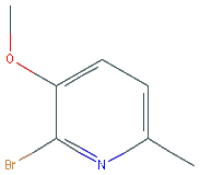 Chemical structure of 2-Bromo-3-methoxy-6-methylpyridine