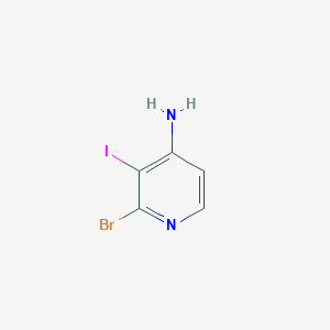 Chemical structure of 2-Bromo-3-iodopyridin-4-amine