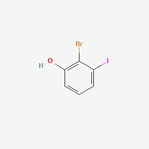 Chemical structure of 2-Bromo-3-iodophenol